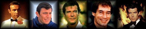 The five Bond actors